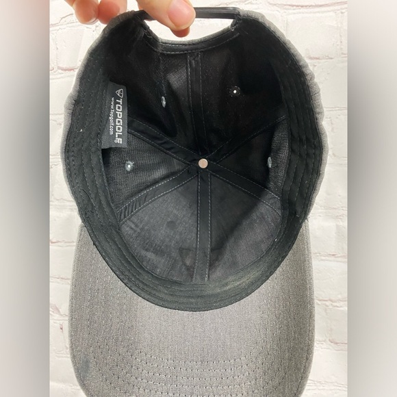Top Golf Hat Mens Gray Black Snap Back Hat - Picture 2 of 5